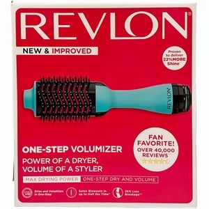 NOB New & Improved REVLON Salon One Step Volumizer Hair Dryer 1.0 Tuquoise